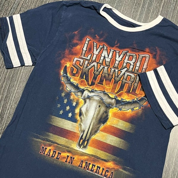Lynyrd Skynyrd Band T Shirt Women Large Adult Blue Rock Music 2016 Concert Tour