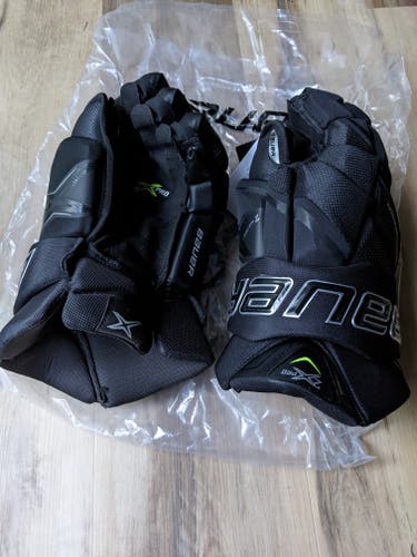 SR New black Bauer Vapor 2X Pro Gloves 14"
