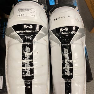 Bauer Nexus Used youth Junior 10" Shin guard Pads hockey