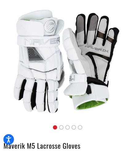 New 13"(L) Maverik M5 Lacrosse Gloves - Large