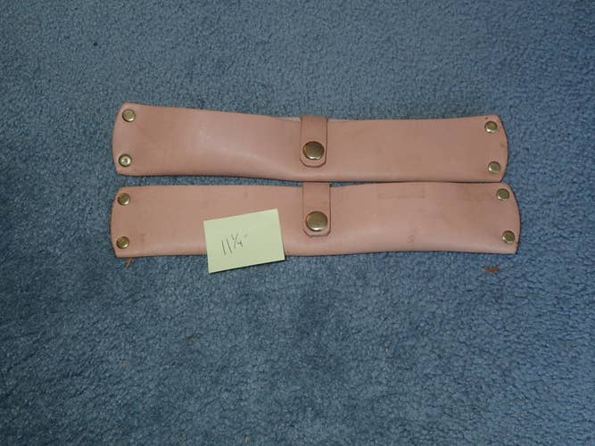 VINTAGE UNBRANDED LEATHER Figure/Hockey Blade Covers / 11.25" LONG