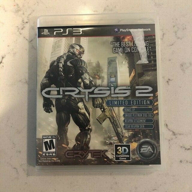 Crysis 2  (Sony PlayStation 3, 2011) PS3  w/ Manual - Tested Greatest Hits Disc