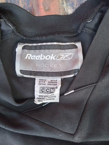 Black Adult Men's Used Goalie Cut Reebok Jersey