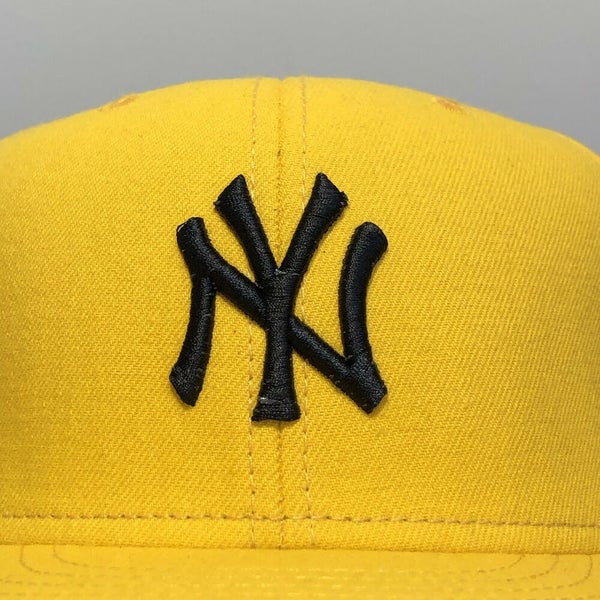 NY Yankees Basic New Era 59FIFTY Yellow Fitted Hat – USA CAP KING