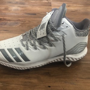 Adidas Icon Bounce Mid Metal Cleats Size 11