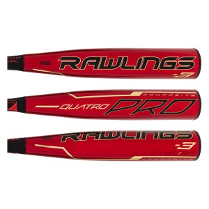 New 2020 Rawlings Quatro BBCOR  (-3) BBQZ3 With Warranty