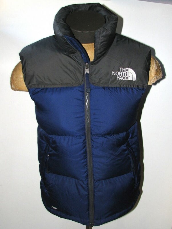 North Face 700 Men's Navy Blue Goose Down Insulation Puffer Vest Jacket~Sz.Small