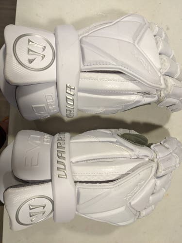 Used Warrior Evo Pro Lacrosse Gloves 14"