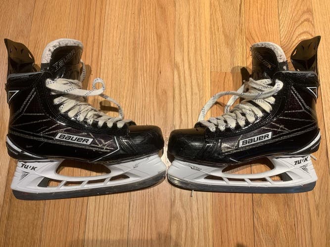 Senior Used Bauer Supreme 1S Hockey Skates Regular Width Size 9.5