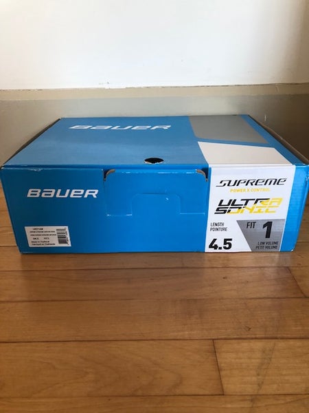 New Bauer Supreme UltraSonic Intermediate Hockey Skates Size 4.5 Fit 1