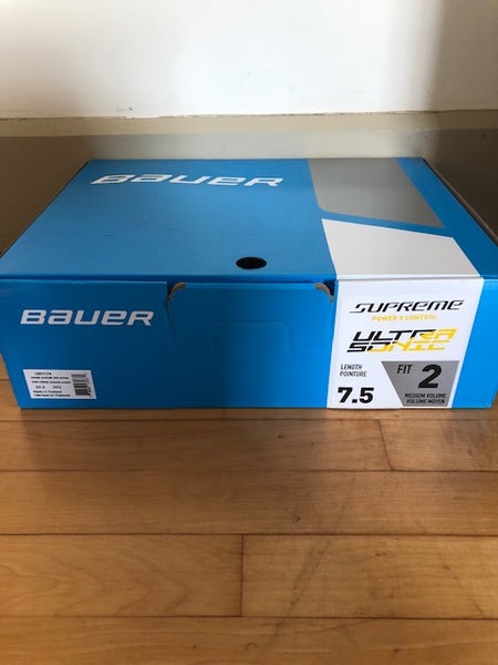 Senior New Bauer Supreme UltraSonic Hockey Skates Size 7.5 Fit 2