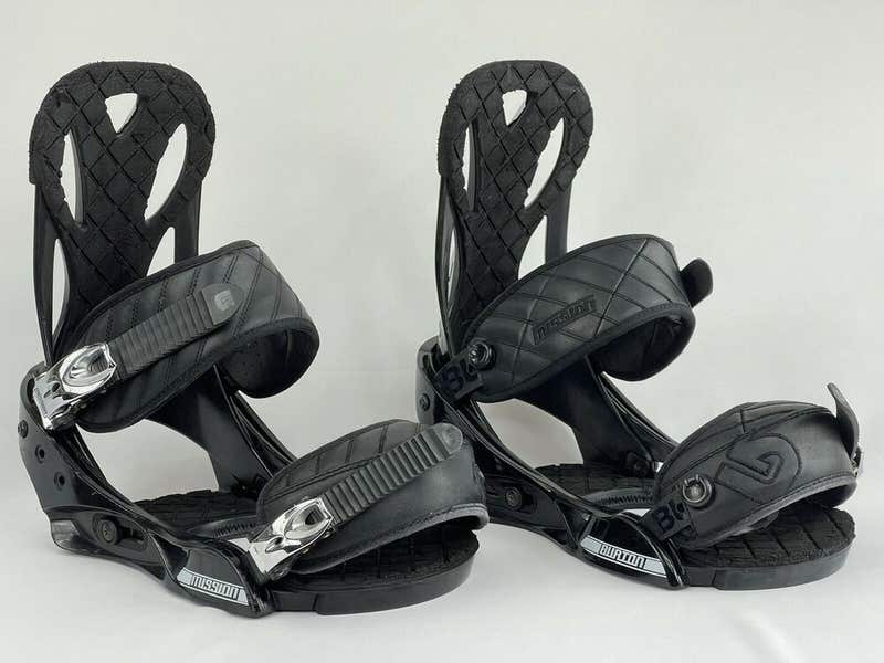 Size L Burton Mission Black Mens Snowboard Bindings | SidelineSwap