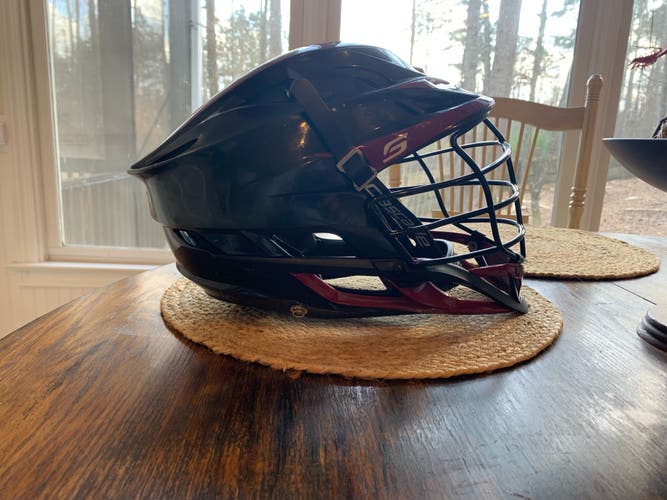 Black And maroon Cascade S Helmet