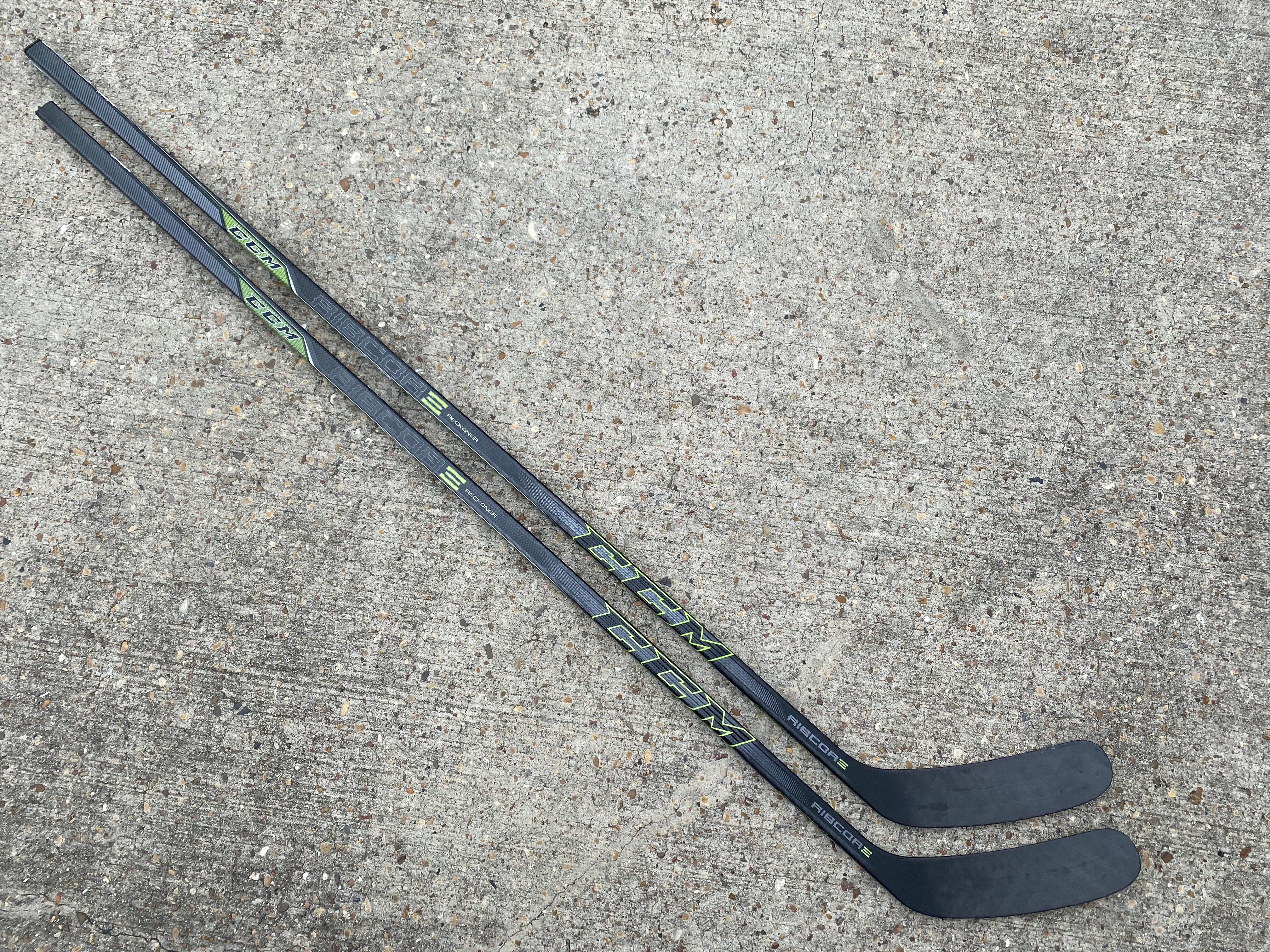 2 Pack CCM RibCor Reckoner PRO STOCK Ice Hockey Sticks Senior Flex 