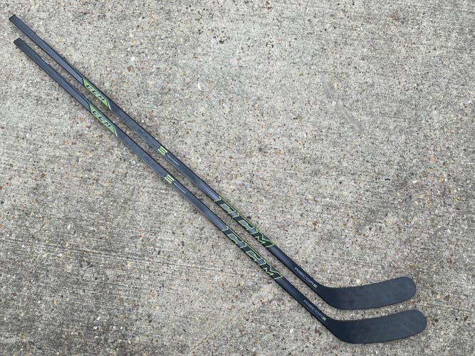 2 PACK CCM RibCor Reckoner Pro Stock Hockey Stick Grip 100 Flex Left P90 7204