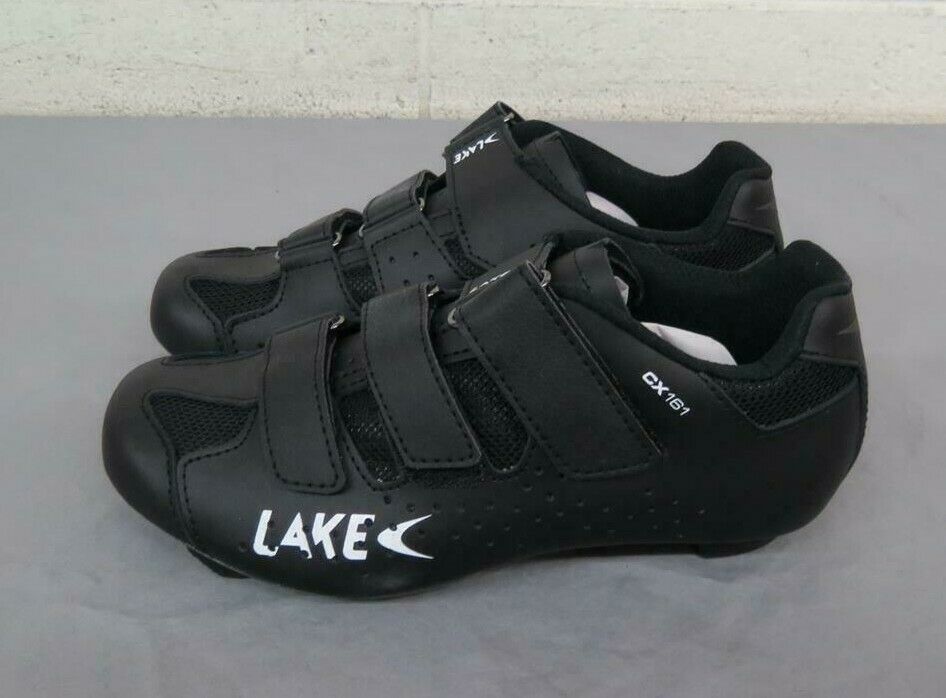 Lake CX 161 Black Leather Road Bike Cycling Shoes US Men's 6 EU 40 NEW $120 