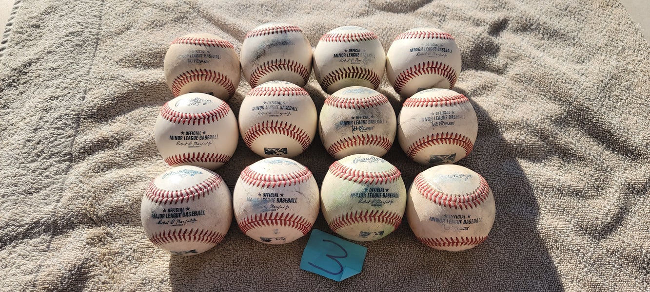Used Rawlings Official Minor League Baseballs 12 Pack (1 Dozen)