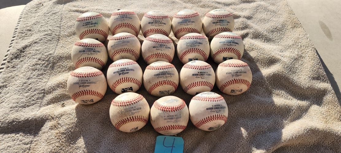 Used Rawlings Official Minor League Baseballs 18 Pack