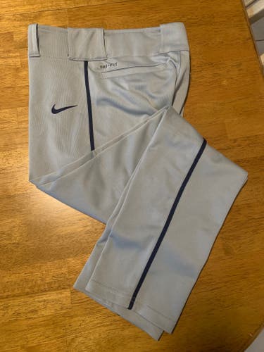 Gray with Navy Piping Youth Unisex Used XL Nike Pants