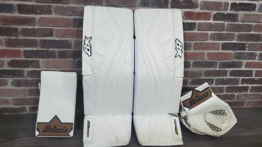 New 34+1 Brian's GNETiK IV Pro Pads 34" w Optik Pro Palm Glove Heritage blocker