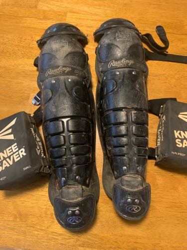 Used Rawlings Catcher's Leg Guards with Knee Savers