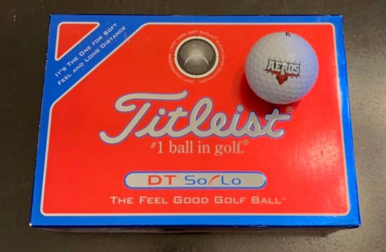 Vintage Houston Aeros Logo Titleist Golf Balls