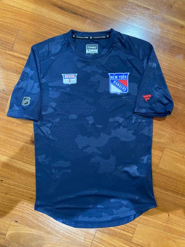 Zac Jones New York Rangers Fanatics Authentic Pro Locker Room Player Team Issue T-Shirt S