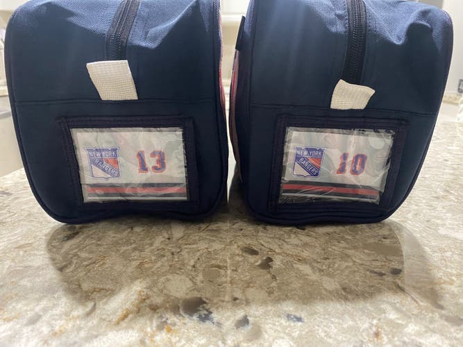 nhlhockey1 55-20-31 3 Pro Stock NHL New York Rangers Toiletry Bag Tape Equipment Player Issue