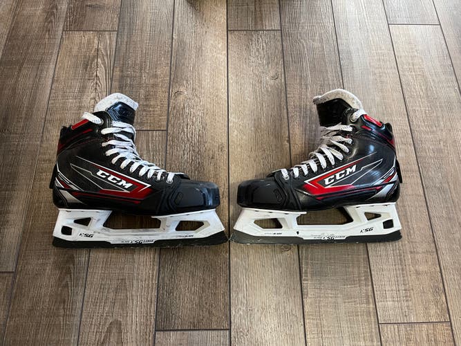 Profiled Goalie Sam! Size 9 D CCM Jetspeed FT480 Hockey Goalie Skates D&R Regular Width Senior Used