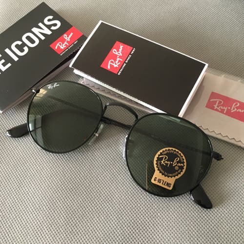 Ray-ban Black Sunglasses New Adult One Size Fits All Unisex