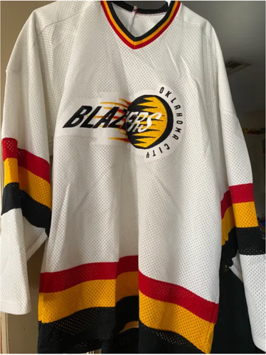BUNDLE- 2 OKC hockey jerseys- Blazers and Barons