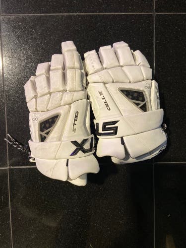 Used STX 11" Cell IV Lacrosse Gloves