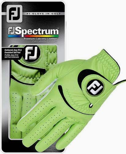 FootJoy FJ Spectrum Golf Glove Men's Large (L) Lime/White New #50015