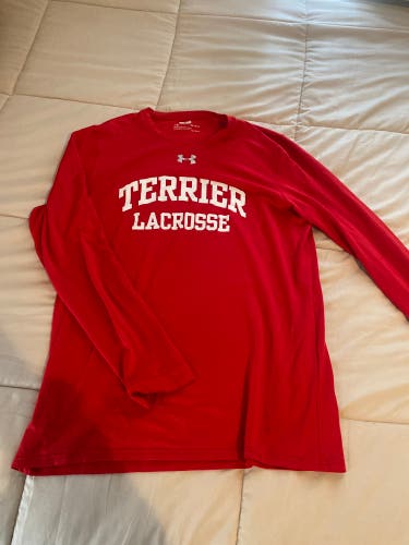 Boston University Lacrosse Team Issued Long Sleeve T-Shirt