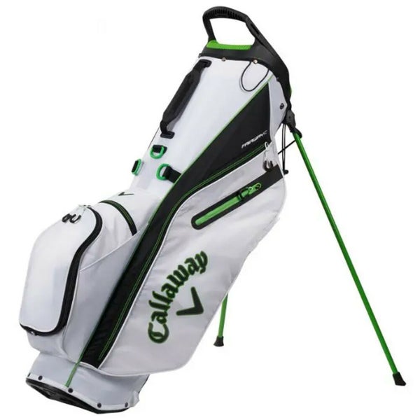 NEW Callaway 2021 Fairway C White/Black/Green Single Strap Stand Golf Bag