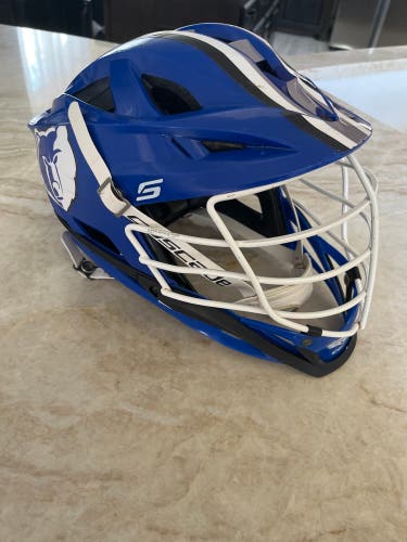 Blue Cascade S Helmet (REMOVABLE DECALS)