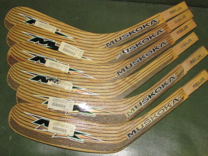 6 new Muskoka Junior left handed ice hockey replacement blades