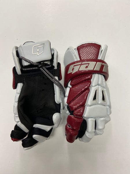 New Gait 13" Recon Lacrosse Gloves - Maroon/white