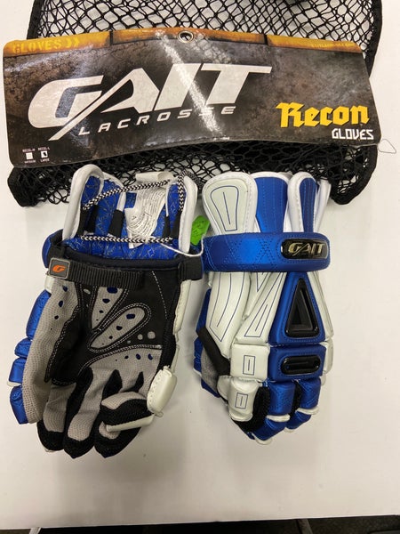 New Gait 13" Recon Lacrosse Gloves - Royal/white