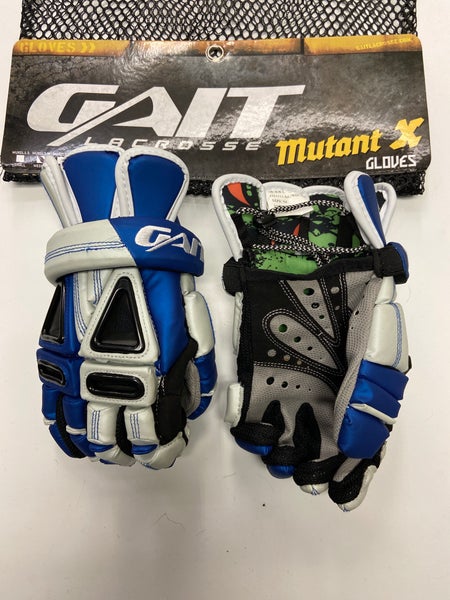 New Gait Mutant X 12" Lacrosse Gloves Royal/white