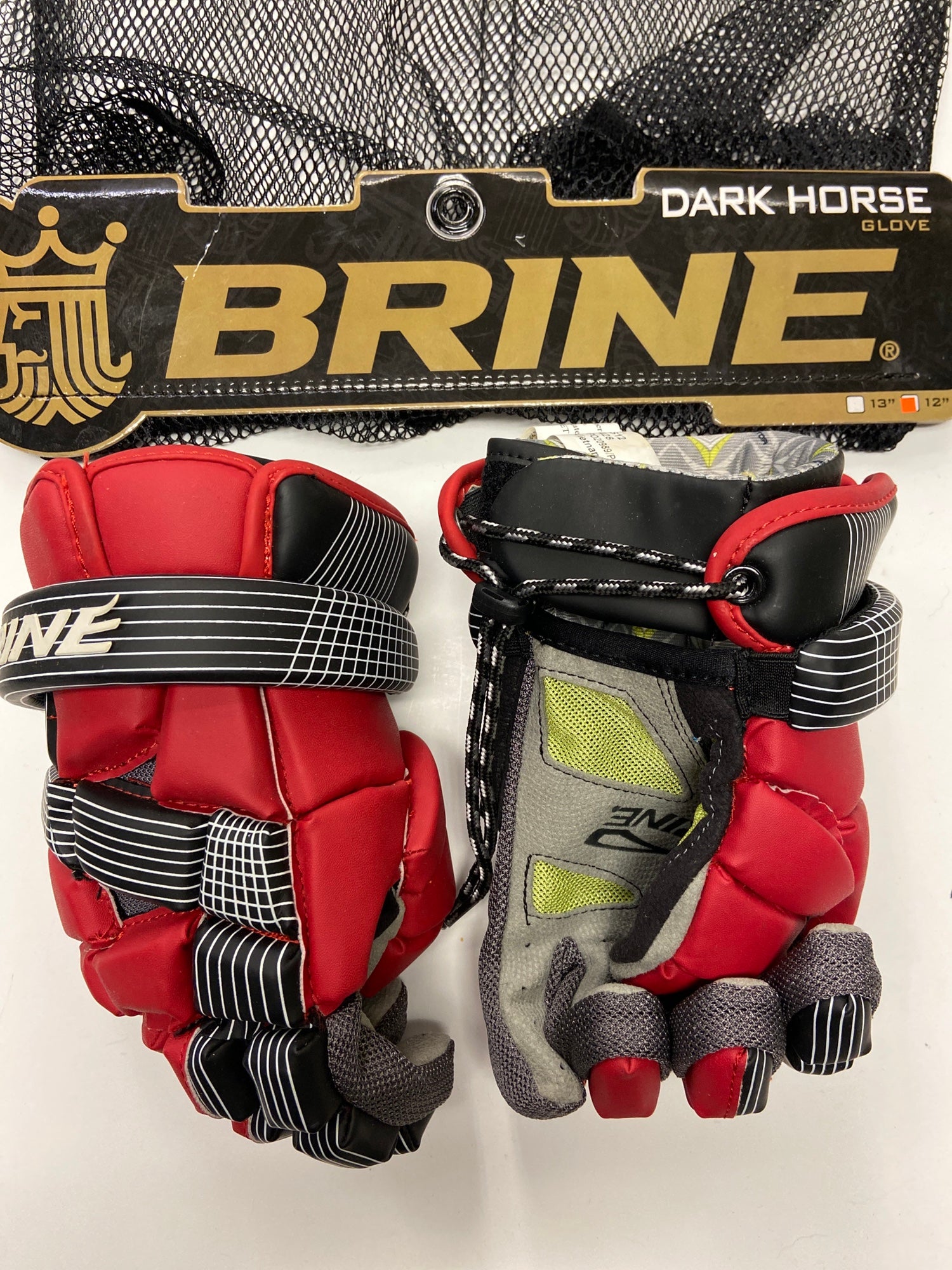 New Brine Dark House 12" Lacrosse Gloves SidelineSwap