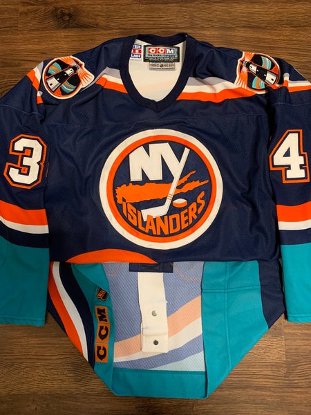 New York Islanders Fisherman Jersey Starter Ccm Vintage Adidas Koho Hockey  Nhl