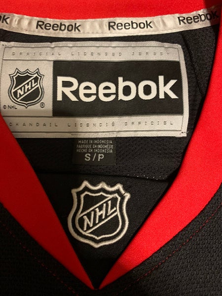 Reebok Backstrom Washington Capitals Black Ice Alt NHL Hockey Jersey Black  S