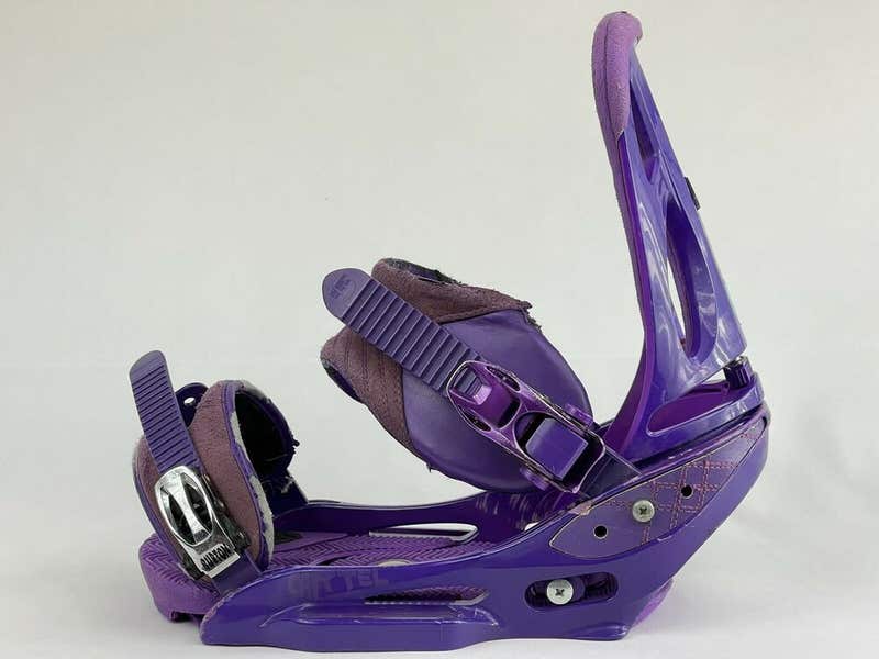 Size M Burton Cartel EST Mens Snowboard Bindings Purple