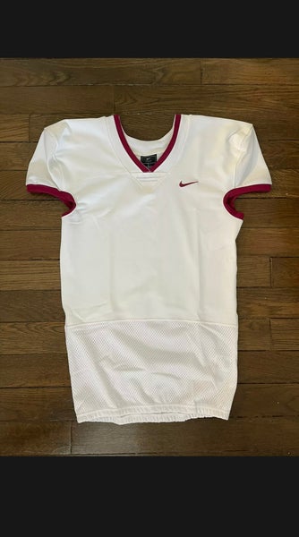 Nike Vapor Untouchable Football Practice Jersey White Maroon LARGE -  AO4800-104