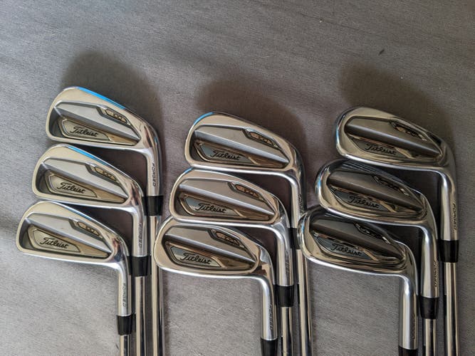 Men's Used Titleist Right Handed T100 Iron Set (3-GW) Extra Stiff Flex Steel Shaft