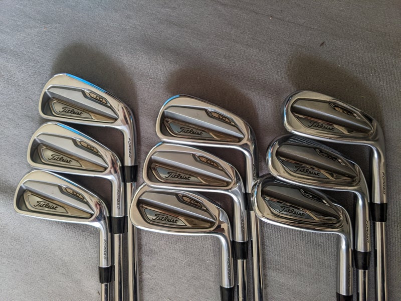 Men's Used Titleist Right Handed T100 Iron Set (3-GW) Extra Stiff Flex Steel Shaft