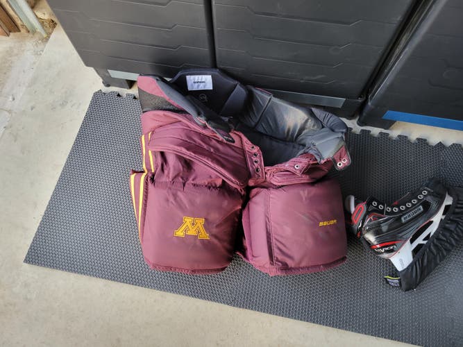 Senior Used Large Bauer custom Hockey Goalie Pants Pro Stock