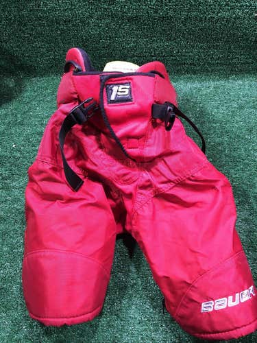 Bauer Junior Large Supreme 1S Hockey Pants Color Red