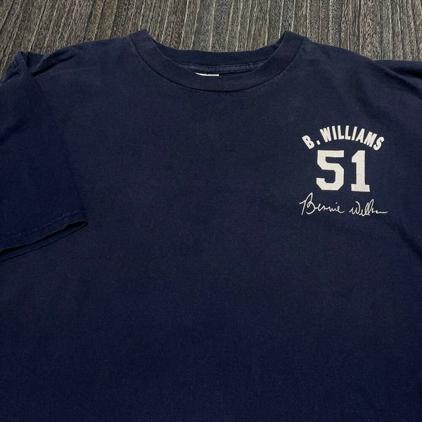 Bernie Williams New York Yankees T Shirt Men 2XL Adult Blue MLB
